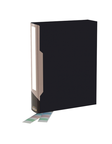 Bankers Box Carpeta Porta-Fundas Polipropileno Flexible - 100 Fundas - Etiquetas Personalizables - Dimensiones Externas