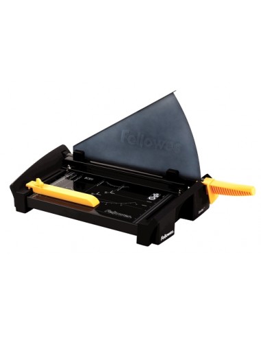 Fellowes Cortadora de Papel con Cuchilla en Acero Inoxidable - Capacidad de Corte 20 Hojas - Guias de Corte con Formatos Din
