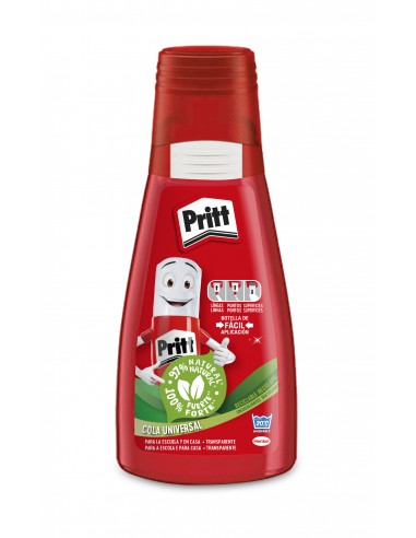 Pritt Cola Universal Bl 100gr - Cola Liquida Transparente - Ideal para Manualidades en El Colegio y en Casa - Pega Diferentes