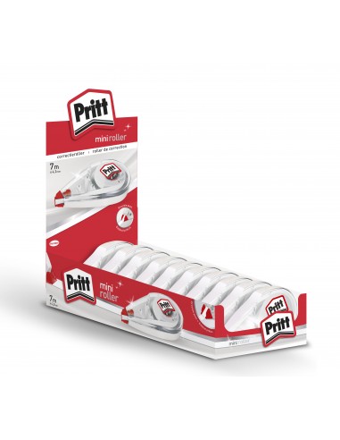 Pritt Mini Roller Expositor 4.2mm x 7m - Compacto y Ergonomico - Punta Flexible de Alta Precision - Compatible con Todo Tipo