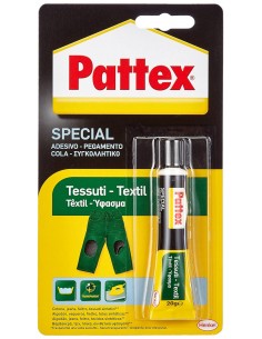 Pattex Pegamento Transparente Especial Textil 20gr - Resistente a Lavados y Planchado - Para todo tipo de Tejidos