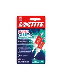 Loctite Superglue-3 Gel Reposicionable 3gr - Adhesivo Instantaneo E Inodoro - Uniones Precisas y Transparentes - Ideal para