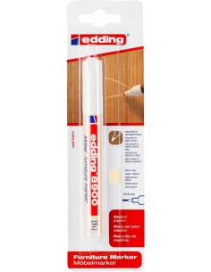 Edding 8900 Rotulador Permanente para Muebles - Punta Redonda 1.5-2mm - Resistente a la Luz - Secado Rapido - Color Arce