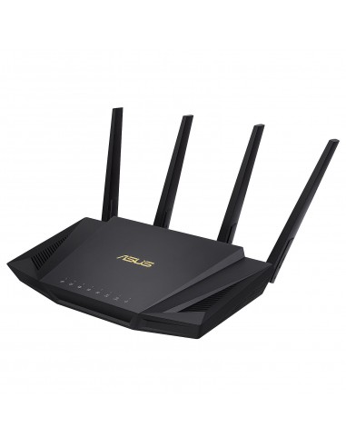 Asus RT-AX58U Router AX 3000 WiFi 6 Dual Band - Velocidad Combinada de unos 3000Mbps - 4 Puertos RJ45 LAN-1 Puerto RJ45 WAN