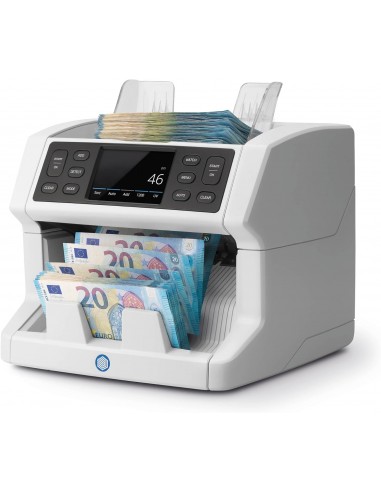 Safescan 2850 Contadora Automatica de Billetes - Deteccion Billetes Falsos en 3 Puntos - Pantalla Tactil y Menu Multilingüe