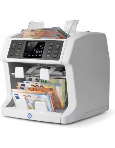 Safescan 2995-SX Contadora de Billetes - Procesamiento Avanzado de Efectivo - Clasificacion por Divisa-Estado y