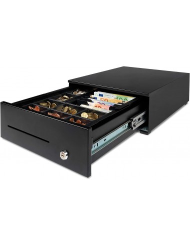 Safescan HD-3342 Cajon Portamonedas uso Intensivo - 8 Compartimentos para Monedas - 8 Compartimentos para Billetes - hasta 2