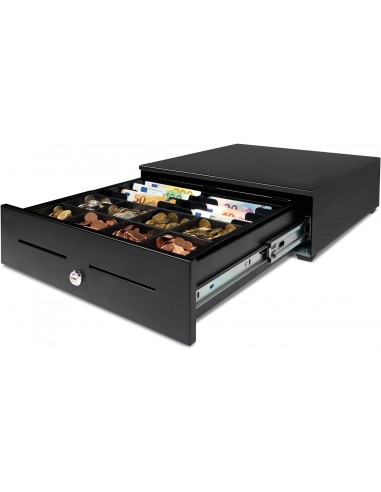 Safescan HD-4142 Cajon Portamonedas uso Intensivo - 8 Compartimentos para Monedas y Billetes - hasta 2 Millones de Aperturas