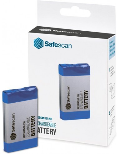 Safescan LB-205 Bateria Recargable - para Safescan 6165 6185 - Duracion Prolongada - Recargable - Facil de Instalar