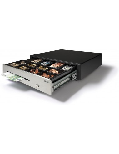Safescan HD-4141S Cajon Portamonedas - 8 Compartimentos para Monedas y 4 para Billetes - hasta 2 Millones de Aperturas