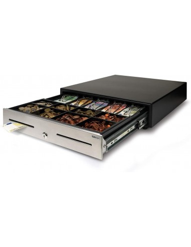 Safescan HD-4646S Cajon Portamonedas - Diseño Robusto y Duradero - Ajustable y Personalizable - Doble Conectividad para