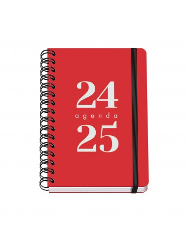 Dohe Grammar Agenda Escolar Espiral A5 - Semana Vista - Papel 80g m2 - Cubierta de Polipropileno - Cierre de Goma Elastica -