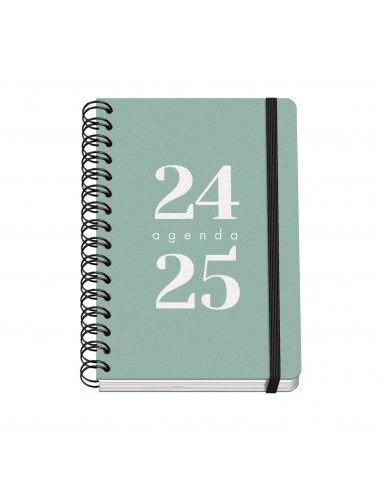 Dohe Grammar Agenda Escolar Espiral A5 - Semana Vista - Papel 80g m2 - Cubierta de Polipropileno - Cierre de Goma Elastica -