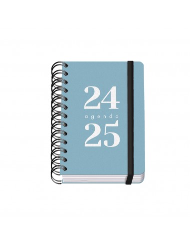 Dohe Grammar Agenda Escolar Espiral A6 - Dia Pagina - Papel 80g m2 - Cubierta de Polipropileno - Cierre de Goma Elastica -