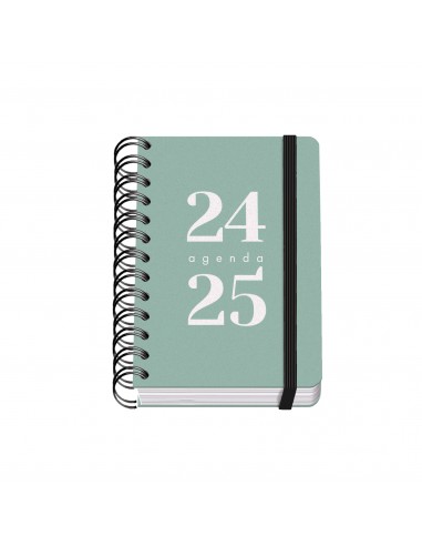 Dohe Grammar Agenda Escolar Espiral A6 - Dia Pagina - Papel 80g m2 - Cubierta de Polipropileno - Cierre de Goma Elastica -