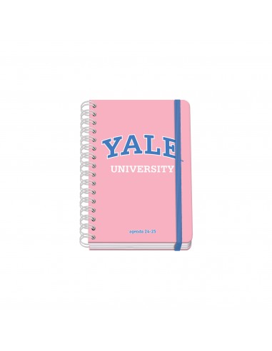Dohe YALE Pink Lady Agenda Escolar Espiral Wire o A5 - Semana Vista - Papel 80g m2 - Cubierta de Carton Plastificado - Cierre