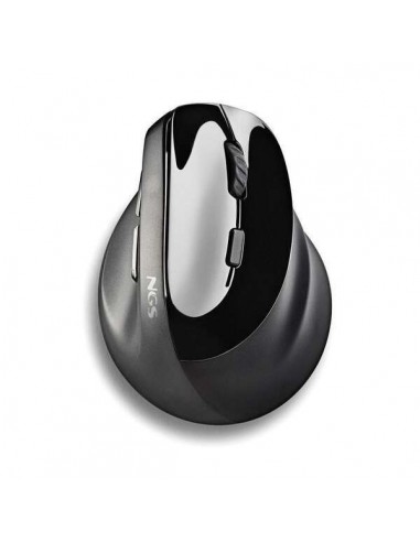 NGS Evo Moksha Raton Vertical Ergonomico Inalambrico USB 2400dpi - 5 Botones - Teclas Silenciosas - Color Negro