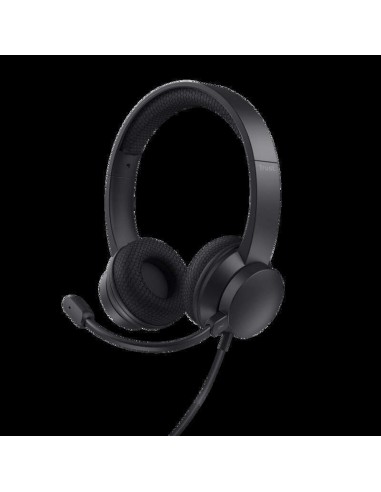 Trust Auriculares Ayda con Microfono Cancelacion de Ruido - Conexion USB y USB-C - Control de Volumen y Silencio en el
