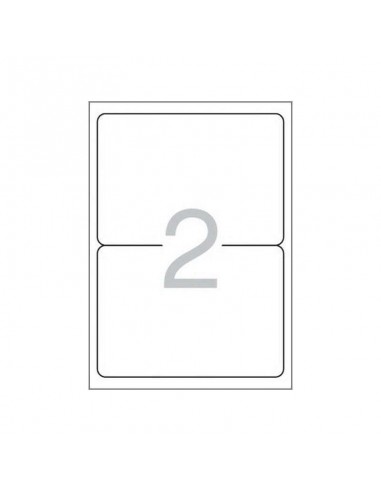 Multi3 Pack de 200 Etiquetas Blancas Cantos Redondeados Tamaño 199 6x144 5mm con Adhesivo Permanente para Multiples Usos