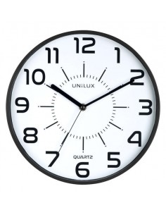 Unilux Reloj Pop - Diseño Moderno y Minimalista - Incluye Pilas - Resistente al Agua - Color Negro