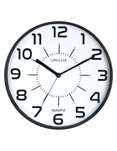 Unilux Reloj Pop - Diseño Moderno y Minimalista - Incluye Pilas - Resistente al Agua - Color Negro