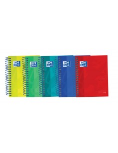Oxford Touch Europeanbook 4 8-- Cuaderno Espiral Microperforado - Tapa Extradura - 120 Hojas - 5x5 - Colores Surtidos