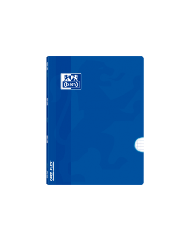 Oxford School Classic Openflex A5-Libreta Grapada - Tapa de Plastico Resistente - 48 Hojas con Margen - Cuadricula 4x4 -