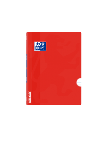 Oxford School Classic Openflex A5-Libreta Grapada - Tapa de Plastico Resistente - 1 Linea con Margen - 48 Hojas de Papel de