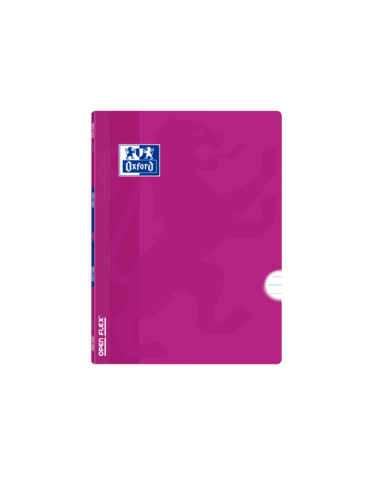 Oxford School Classic Openflex A5-Libreta Grapada - Tapa de Plastico Resistente - 1 Linea con Margen - 48 Hojas de Papel