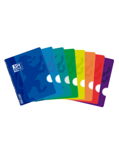 Oxford School Openflex A4 Libreta Grapada - Tapa de Plastico Resistente - 48 Hojas Lisas - Formato A4 - Colores Surtidos