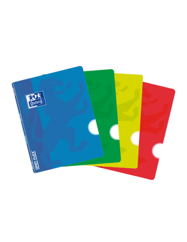 Oxford School Classic Openflex A5 - Tapa de Plastico - Libreta Grapada - Liso - 48 Hojas - Colores Surtidos