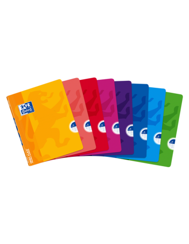 Oxford School Classic Openflex A5-Libreta Grapada - Tapa de Plastico Resistente - 1 Linea con Margen - 48 Hojas - Colores