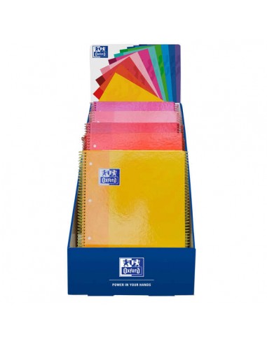Oxford School Expositor Sobremesa Colores Calidos A4-- Tapa Extradura - Cuaderno Espiral Microperforado - Europeanbook 1 5x5