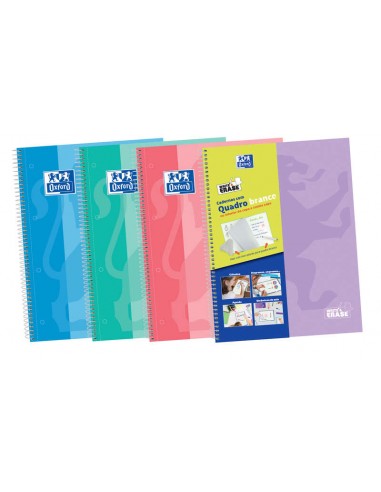 Oxford School Classic Write&Erase A4-Europeanbook - Tapa Extradura - 1 Linea 2M - 100 Hojas - Colores Surtidos