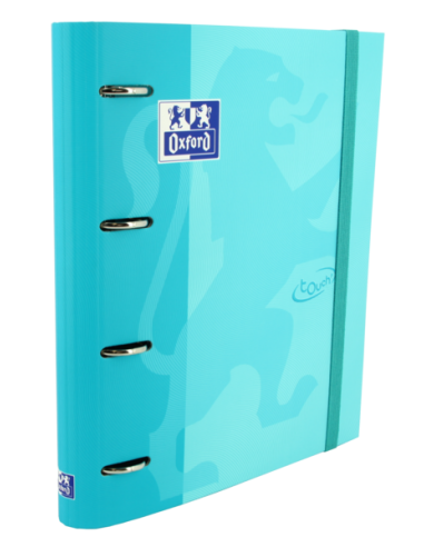 Oxford Touch A4-Europeanbinder - Tapa Extradura Resistente - Lomo de 45mm - Anillas 4Dx35mm - Recambio 5x5 Incluido - Color