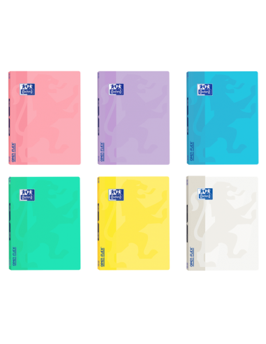 Oxford School Openflex Write&Erase A4 Libreta Grapada - Tapa de Plastico Resistente - 1 Linea con 2 Margenes - 48 Hojas de