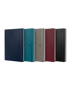 Oxford Signature Cuaderno Cosido Tapa Extradura A5 Liso - 80 Hojas - Colores Surtidos