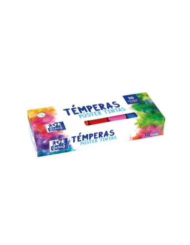 Oxford Temperas 20ml - Alta Pigmentacion - Facil de Mezclar - 10 Colores