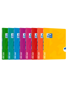 Oxford Openflex Libreta Grapada Tapa Plastico A5-Seyes - Resistente Tapa de Plastico - Formato A5-- Hojas con Cuadricula