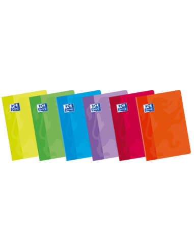 Oxford School Classic A5-Tapa Blanda Libreta Grapada 8x8 - 48 Hojas - Margen 8x8 - Colores Surtidos
