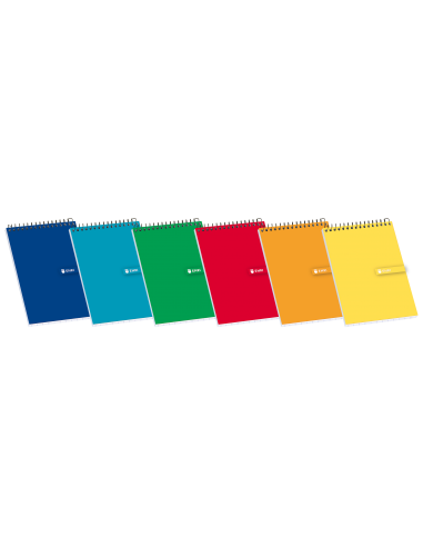 Enri Bloc de Notas Espiral Tapa Blanda 8-4x4 - Hojas en Blanco - Tamaño Compacto - Ideal para Apuntes y Dibujos