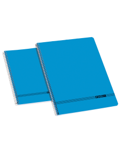 Enri Oficina F-Tapa Blanda Cuaderno Espiral Liso - Tamaño F-- Tapa Blanda - Cuaderno con Espiral - Ideal para la Oficina