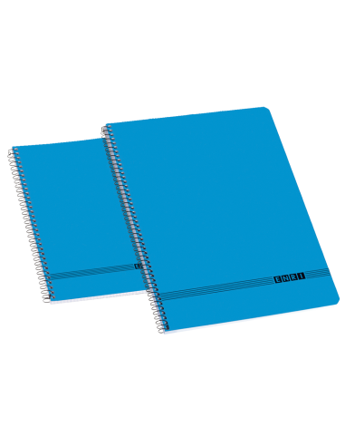 Enri Oficina F-Tapa Blanda Cuaderno Espiral 4x4 - Tamaño F-- Tapa Blanda - Cuaderno Espiral - Cuadricula 4x4 - Color Azul