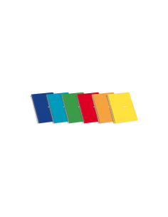 Enri 4-Tapa Dura Cuaderno Espiral 4x4 con Margen - 80 Hojas - Tapa Dura Resistente - Cuadriculado 4x4 con Margen - Espiral