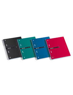 Enri Status A5-Europeanbook - Tapa Extradura Resistente - Formato A5-- Cuaderno con 120 Hojas - Cuadricula 5x5 - Colores