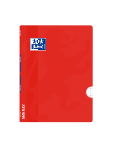 Oxford School Classic Openflex A4 - Tapa de Plastico Resistente - Libreta Grapada 4x4 con Margen - 48 Hojas de Alta Calidad -