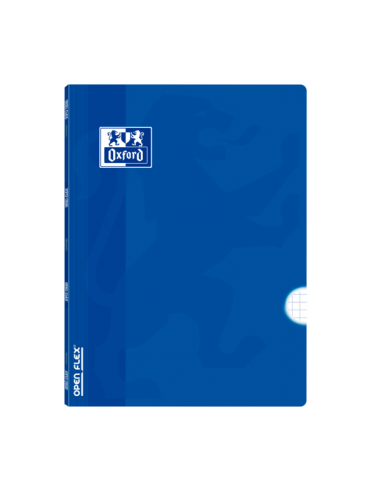 Oxford School Classic Openflex A4 - Tapa de Plastico Resistente - Libreta Grapada 4x4 con Margen - 48 Hojas de Papel de Alta