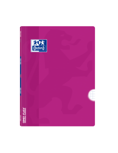 Oxford School Classic Openflex A4 - Tapa de Plastico Resistente - Libreta Grapada 4x4 con Margen - 48 Hojas de Papel de Alta