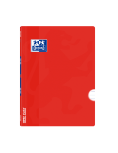 Oxford School Classic Openflex A4 Libreta Grapada - Tapa de Plastico Resistente - 1 Linea con Margen - 48 Hojas de Papel de