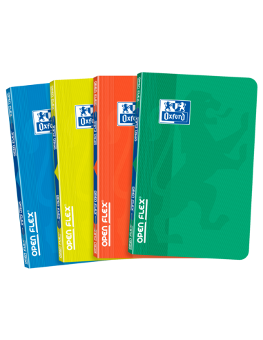 Oxford School Classic Openflex 9x14 Libreta Grapada - Tapa de Plastico Resistente - 48 Hojas de Papel Cuadriculado 5x5 -